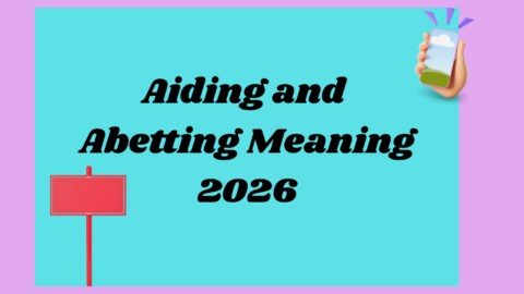 Aiding and Abetting Meaning2026